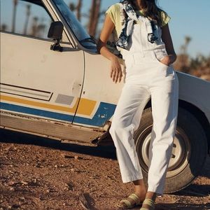 MADEWELL Straight-Leg Overalls in Tile White